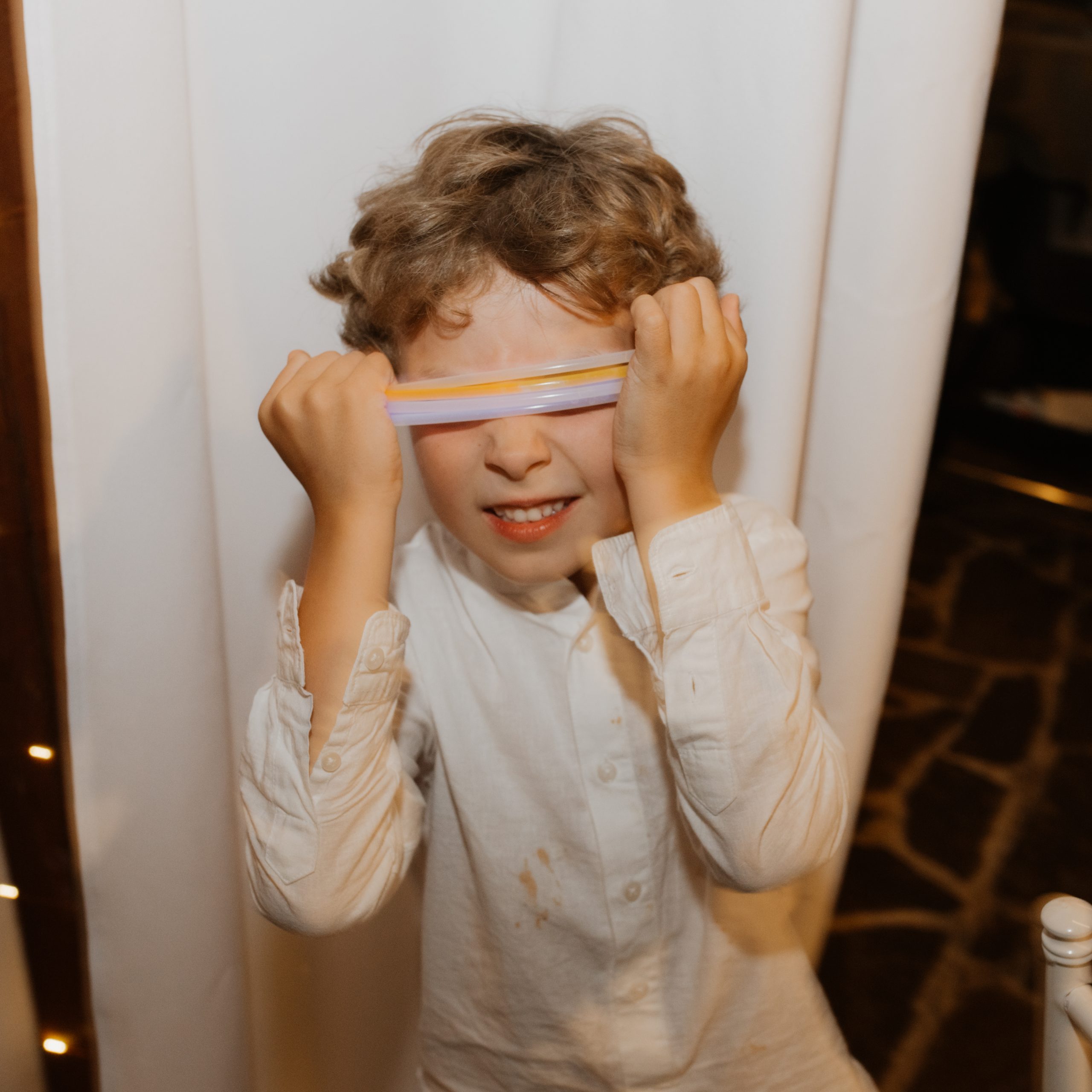 kid having fun at wedding party