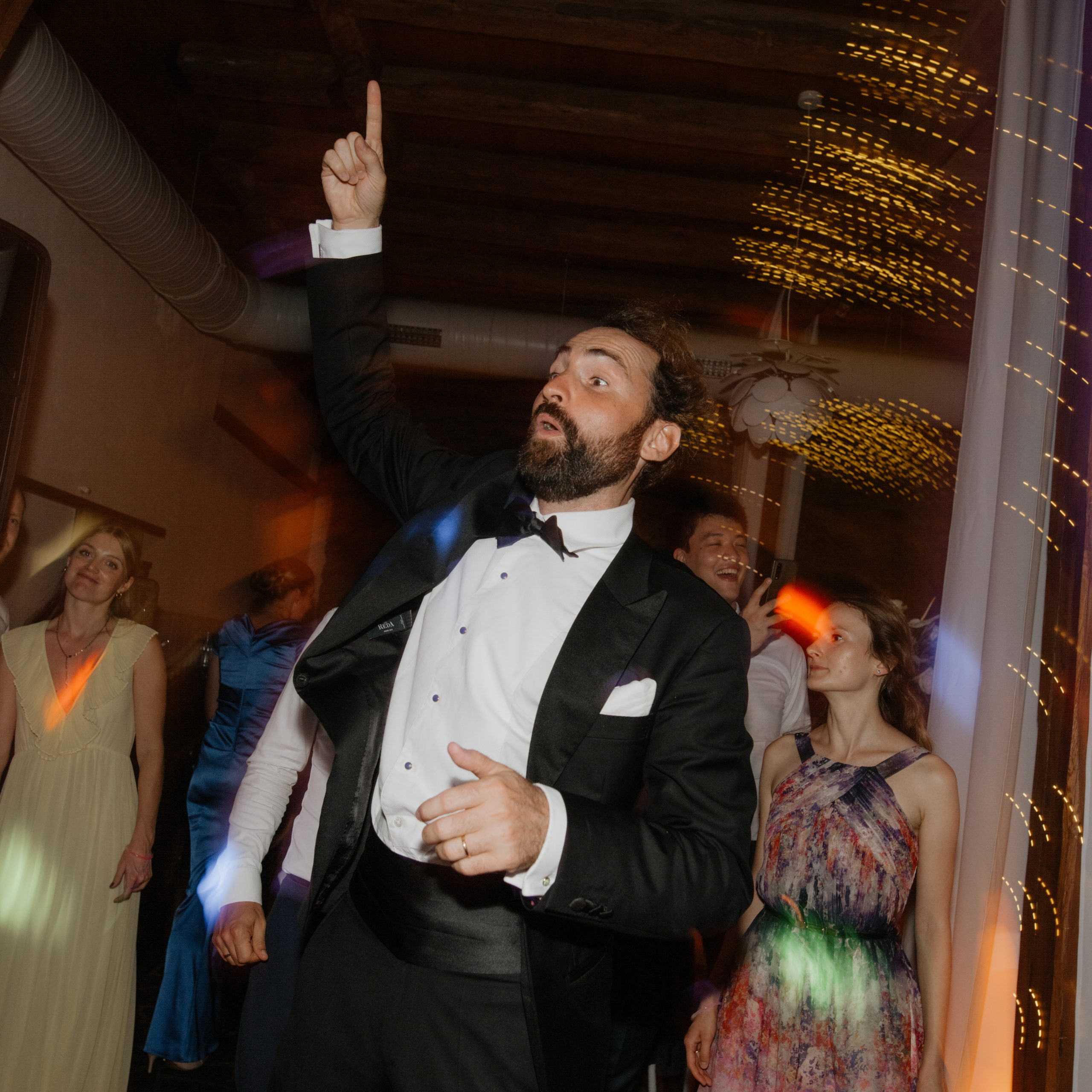 wedding party guest
