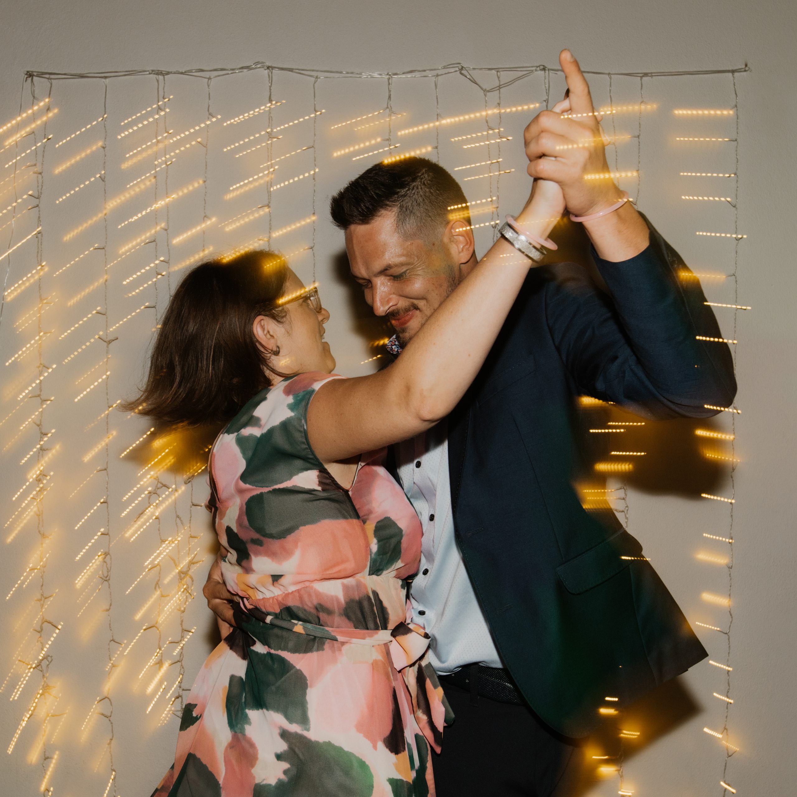 dancing wedding guests