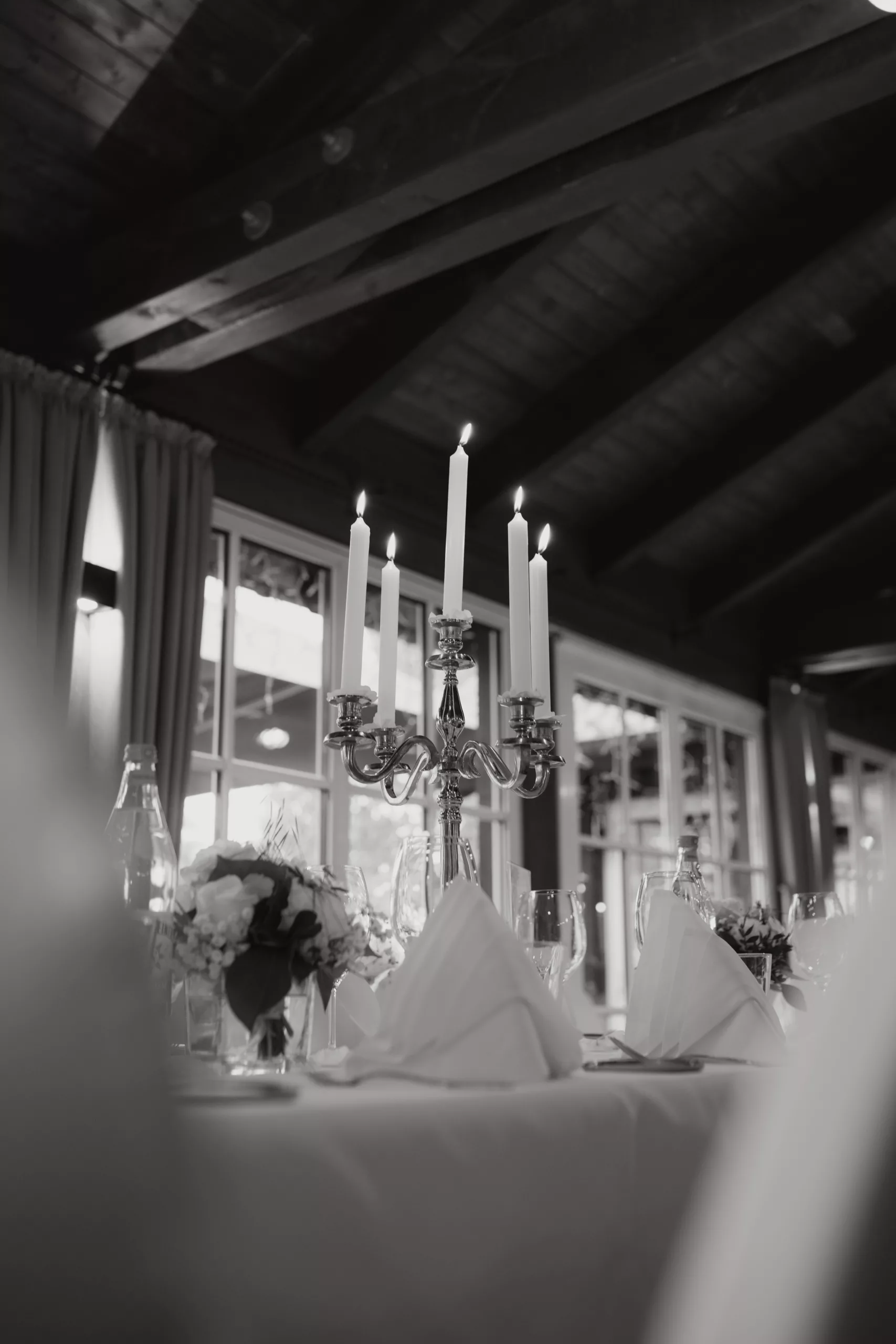 Kerzenständer, Tischdecke von Hochzeit